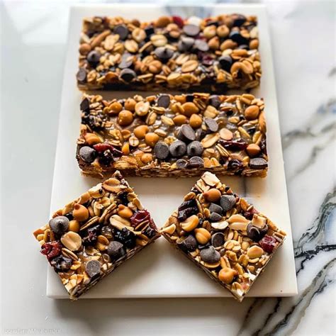 Peanut Butter Trail Mix Bars Dish Cooking