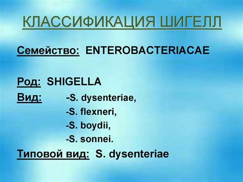 Классификация шигелл - презентация онлайн