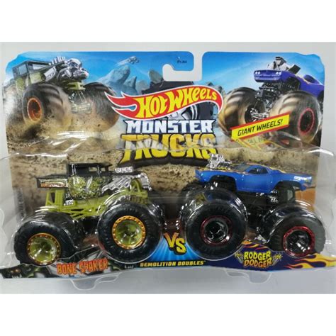 1116 Hot Wheels Monster Trucks Bone Shaker Vs Rodger Dodder Shopee Malaysia