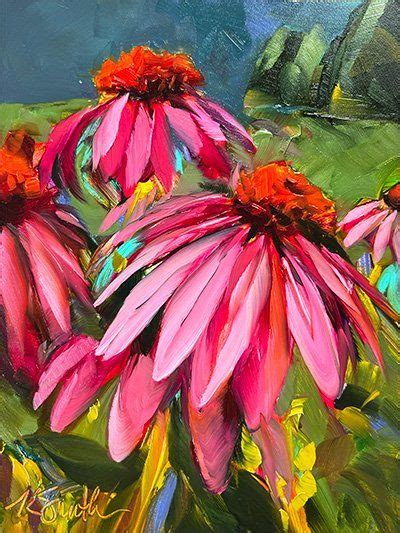 Coneflower Oil Painting Demo — Kim Smith Fine Art Contemporary Fine