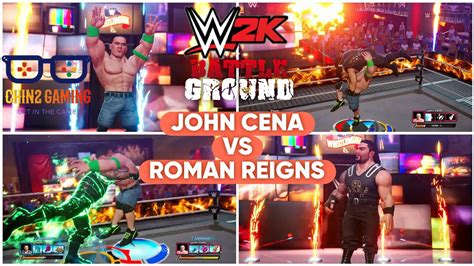 🔥wwe 2k Battlegrounds Gameplay John Cena Vs Roman Reigns 🔥😎 Youtube