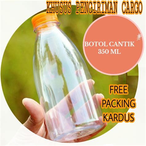 Jual ISI 52 PCS Botol Cantik 350ml Packing Kardus KHUSUS JARAK