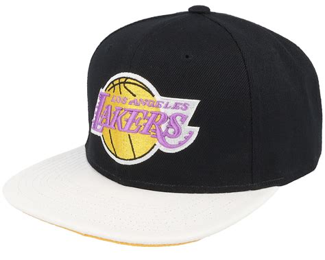 Los Angeles Lakers Ssbsts Hwc Black White Snapback Mitchell And Ness Cap