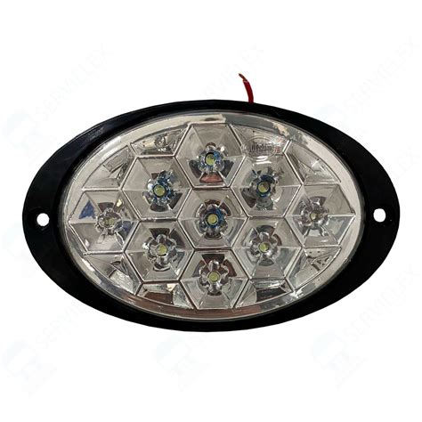 CALAVERA AYCO ZAFIRO 9 LED TIPO PANAL FIJO 12V BLANCO Servielex