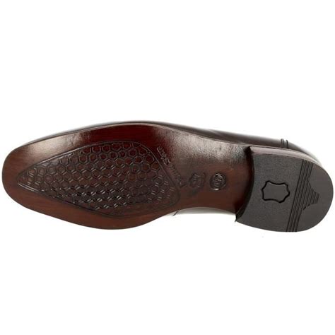 Chaussure Homme Mocassin Ville En Cuir Verni Marron Belym Belym