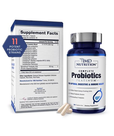 Buy 1md Tion Complete Probiotics Platinum Wprebiotics And Probiotics For Digestive