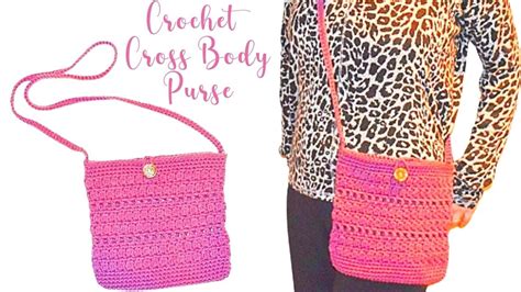 How To Crochet A Cross Body Purse Step By Step Diy Crochet Purse Bag Youtube