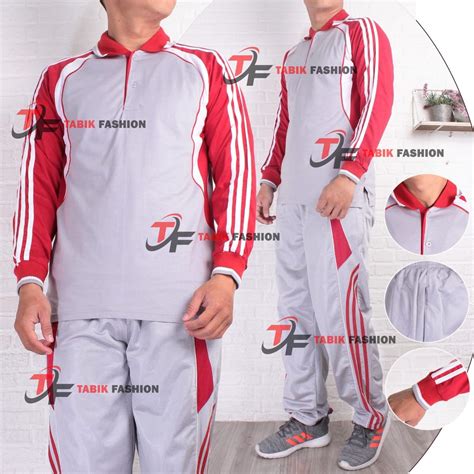 Jual Set Pakaian Olahraga Pria Dan Wanita Lengan Pendek Stelan Baju