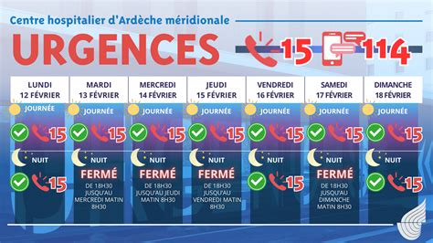 Annonces à la semaine fermeture urgences nuit 4 CH d Ardèche