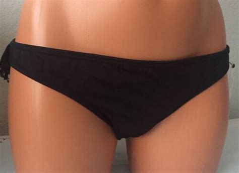 New Victoria S Secret Medium Swim Classic Itsy Black Bikini Bottom