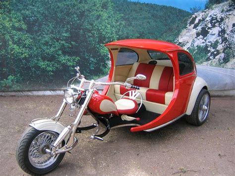 Striped Vw Bug Trike Trike Motorcycle Custom Trikes Vw Trike