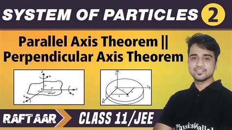 System Of Particles 02 Parallel And Perpendicular Axis Theorem Class 11jee Raftaar Youtube