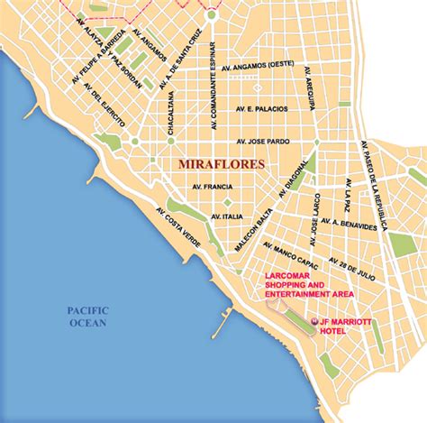 Lima Map Peru