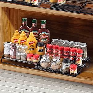 Gongshi Spice Rack Organizer For Cabinet Pantry And Countertop Tier