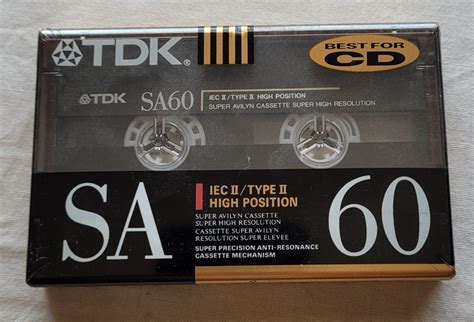 Fita K7 Cassete Tdk Sa 60 Ano 1989 Lacrada