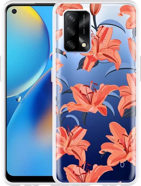 Oppo A74 4G Hoesje Flowers Designed By Cazy Bol