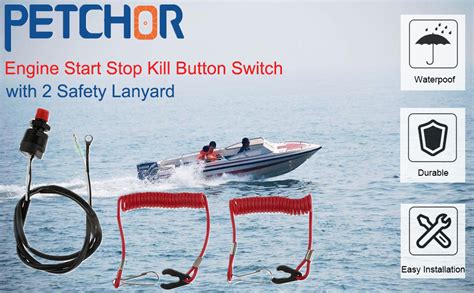 Amazon Petchor Universal Boat Outboard Engine Motor Kill Switch