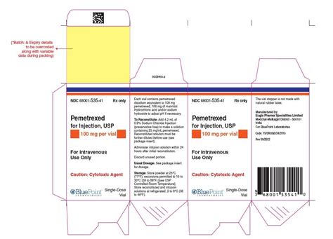 Pemetrexed Injection Package Insert Drugs