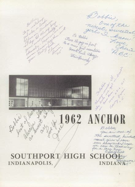 Explore 1962 Southport High School Yearbook, Indianapolis IN - Classmates