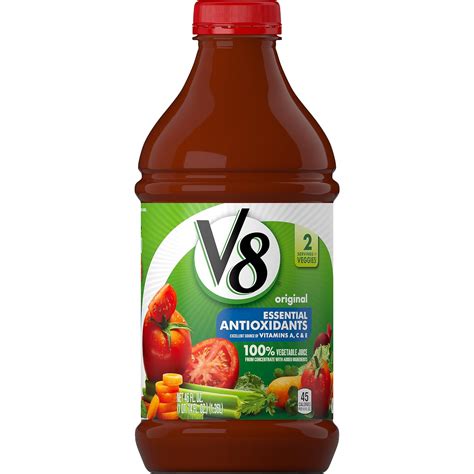 V8 Original Essential Antioxidants 100 Vegetable Juice