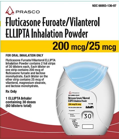 Dailymed Fluticasone Furoate And Vilanterol Powder