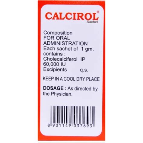 Calcirol Sachet Uses Price Dosage Side Effects Substitute Buy Online