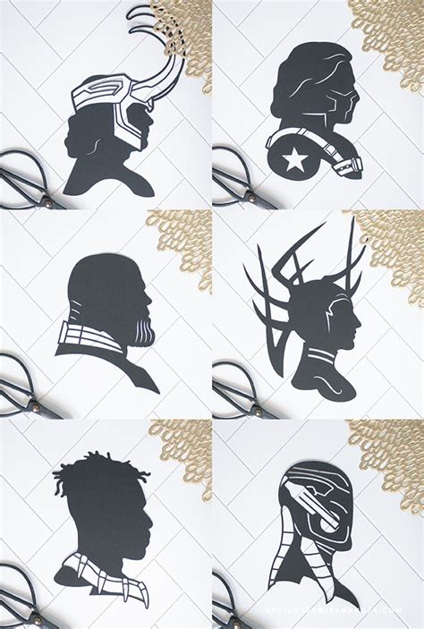 Marvel Villain Silhouettes Designs By Miss Mandee