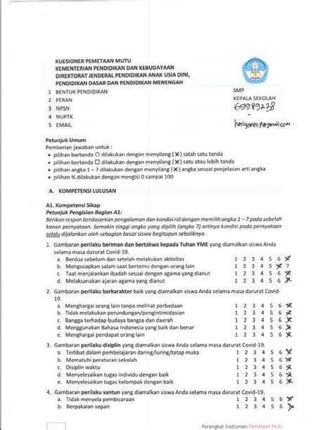 Laporan Evaluasi Diri Sekolah Tahun 2020 Pdf