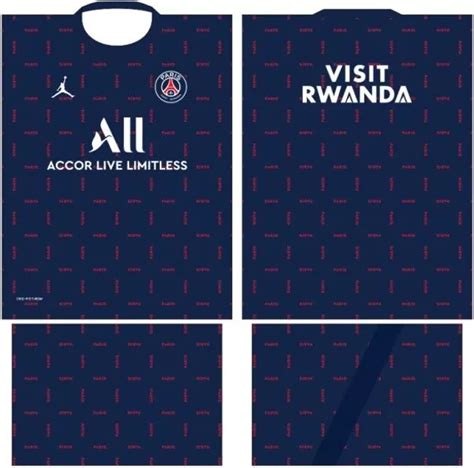 Arte Vetor Camisa Paris Saint Germain Psg Modelo Arte Vetor Camisa