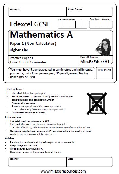 Predicted Maths Gcse Best Guess Practice Papers