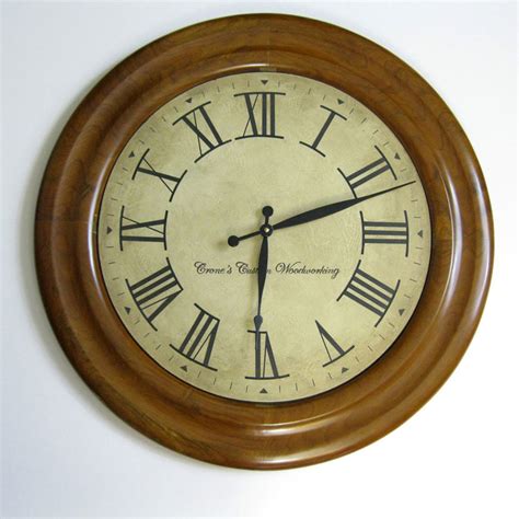 Wood Frame Wall Clock - Finish Your Existing Clock with a Round Frame