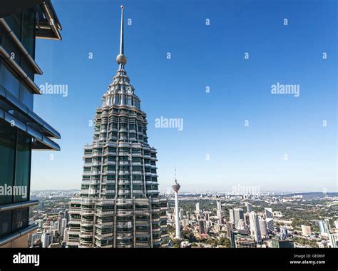 View From Th Floor Of Petronas Twin Towers World S Tallest Twin