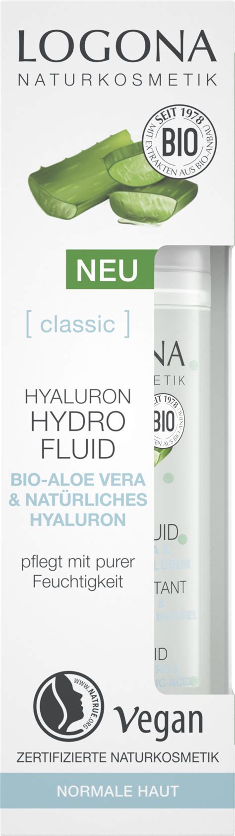 Logona CLASSIC Hyaluron Hydro Fluid Bio Aloe Vera Hyaluronsäure 30ml