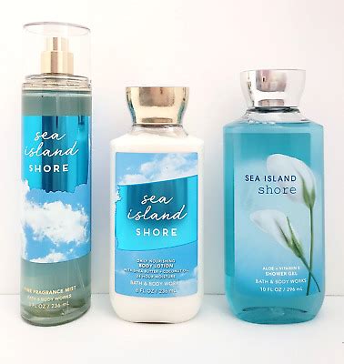 Bath Body Works Sea Island Shore Body Mist Shower Gel Body Lotion