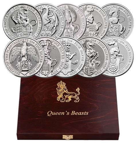 Bestie Królowej Queen s Beasts 2 oz 10 monet Poznań Nowe Miasto