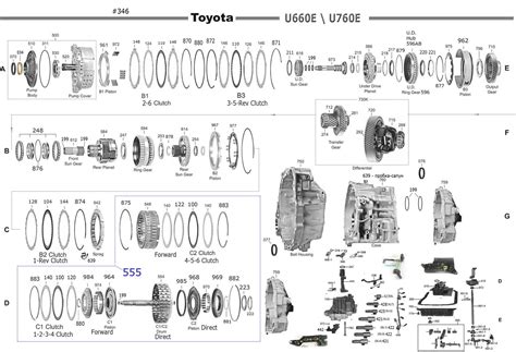 U660E Transmission Parts Repair Guidelines Problems Manuals