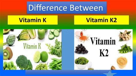 Difference Between Vitamin K And Vitamin K2 Youtube