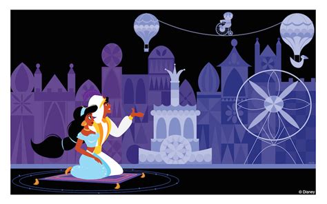 Disney Doodles Aladdin And Jasmine At ‘its A Small World Disney