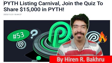 53 Kucoin Announcements PYTH Listing Carnival Join The Quiz To