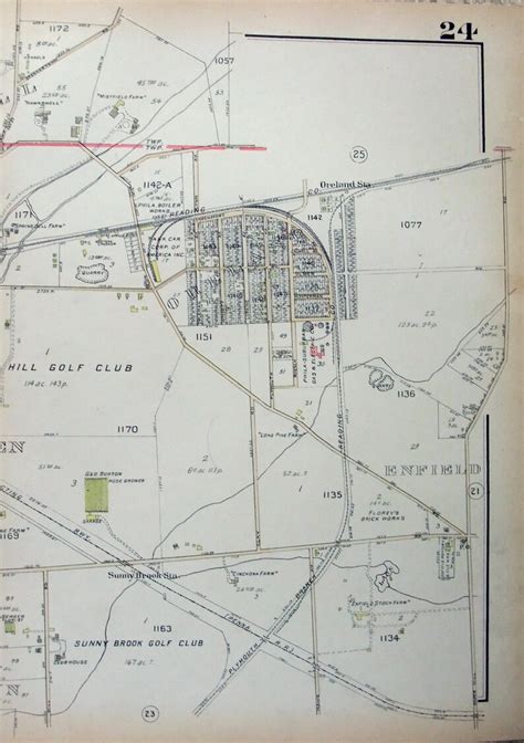 Large Original Map Of Parts Of Flourtown Fort Etsy