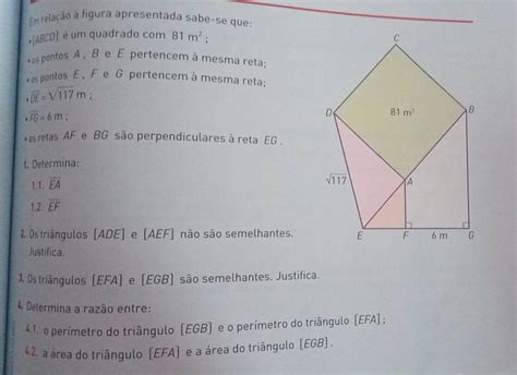 Solved Em Relação à Figura Apresentada Sabe Se Que Abcd] é Um