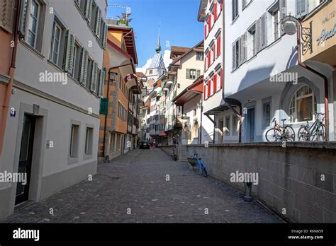town  zug stock photo alamy