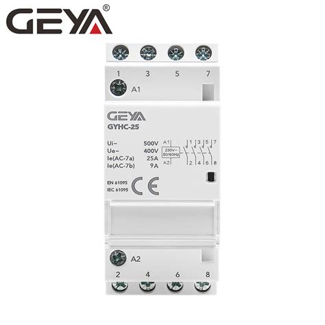 Geya Gyhc Smart DIN Rail AC Modular Contactor Household AC Contactor 4p