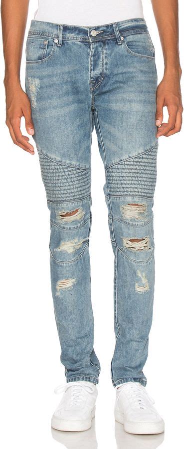 Stampd Distressed Moto Denim Stampd Denim Mens Denim Short