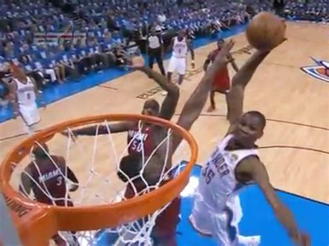 Kd Dunking Over Lebron