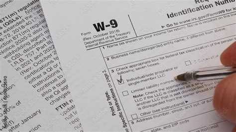 Tax Form W 9 Request For Taxpayer Identification Number And