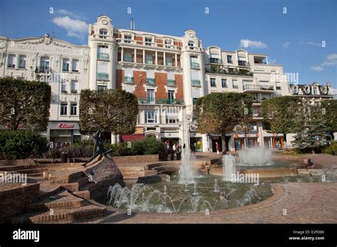 France Nord Douai Place D Armes And Fountains Stock Photo Alamy