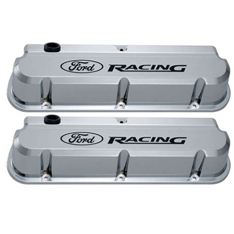 Ford Performance 302 139 Mustang Valve Cover Slant Edge Chrome Ford Racing Pair 289302351w