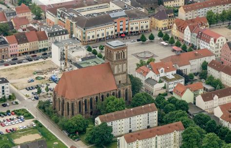 Luftbild Anklam Kirchengeb Ude Der Nikolaikirche In Anklam Im