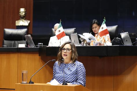 Senadora Gina Andrea Cruz Blackledge Dictamen Por El Que Se Ratifica